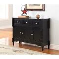 Inroom Furniture Designs Console Black Finish R1121